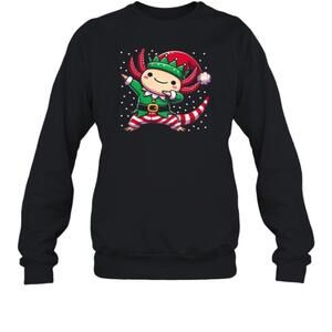 Christmas Axolotl Elf Axolotl Lover Sweatshirt
